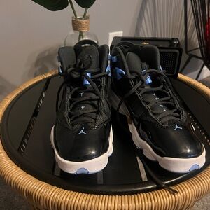 Kids Black and Blue Athletic Shoes